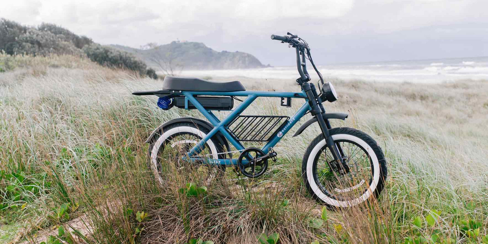 Ezriderz electric bike water resistant components. Byron Bay, Australia.