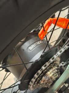 MOTOR - TORQUE THAT BITES New improved BAFANG Motor delivers punchy torque, lightning-fast takeoffs, and fearless hill climbing. Smooth, powerful, and ready to roar—every pedal feels like a boost button.  Twist, pedal, and hold on!